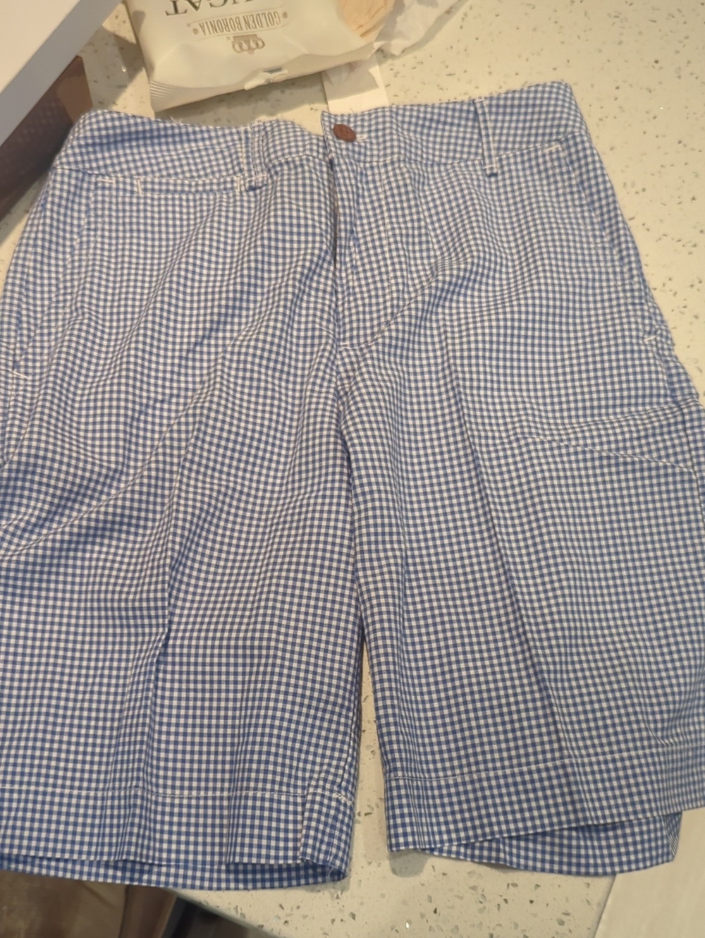 Ralph Lauren Blue Gingham Boy's Shorts
